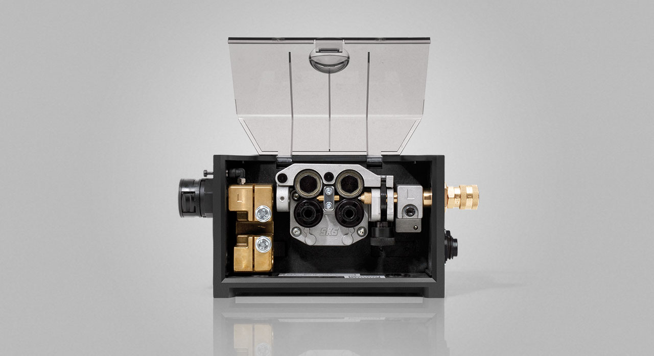 SKS Drahtvorschub PF6 mit Gas-Flow-Sensor SKS Drahtvorschub PF6 mit Gas-Flow-Sensor